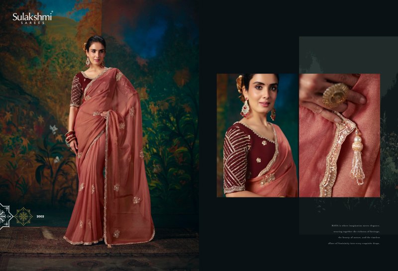 Virasat Vol 02 By Sulakshmi Fancy Fabric Designer Beads Work Saree